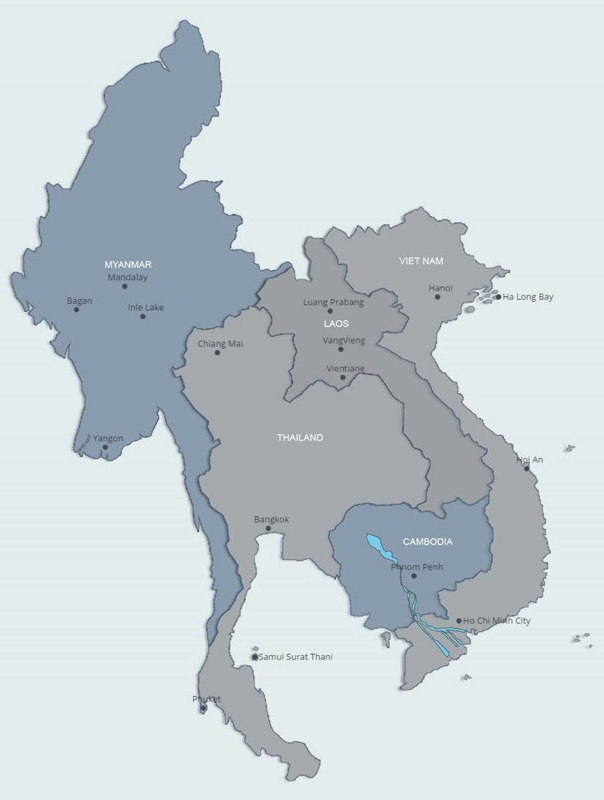 خريطة شمال لاوس