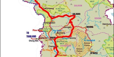 خريطة savannakhet لاوس
