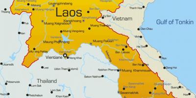 لاوس على الخريطة