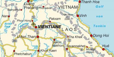 المطارات في لاوس خريطة