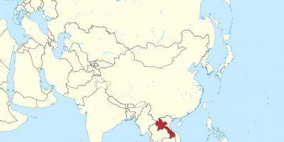 خريطة لاوس آسيا